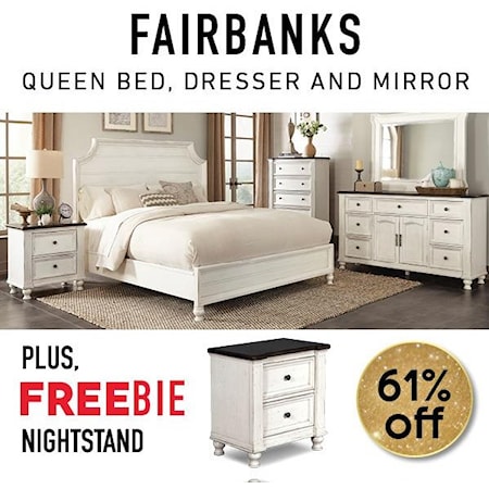 Fairbanks Queen Bedroom Package w/Freebie!