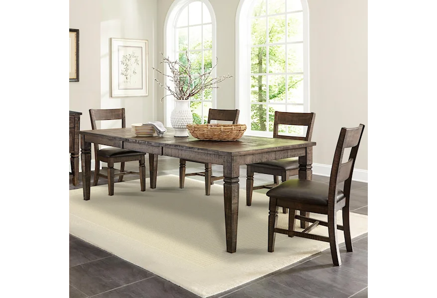 Homestead Dining Table Set for Four by Sunny Designs at Sparks HomeStore