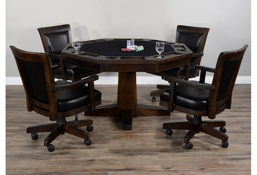 Homestead 5-Piece Game & Dining Table Set by Sunny Designs at Stoney Creek Furniture 