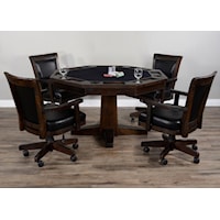 5-Piece Game & Dining Table Set