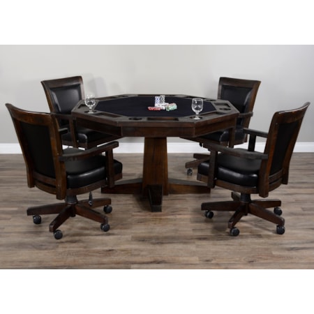 5-Piece Game & Dining Table Set