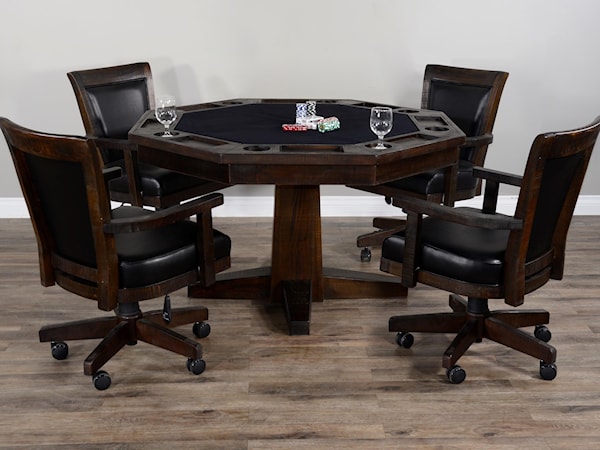 5-Piece Game & Dining Table Set