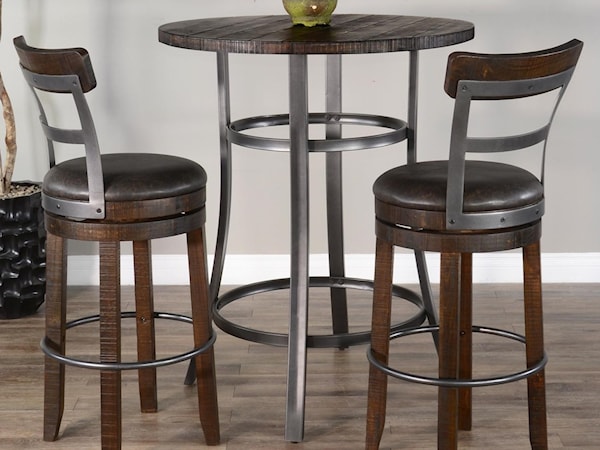 3-Piece Bar Table Set