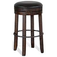 Rustic Swivel Bar Stool