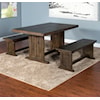 Sunny Designs Homestead Table with 2 Benches