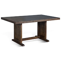 Rustic Style Table with Trestle