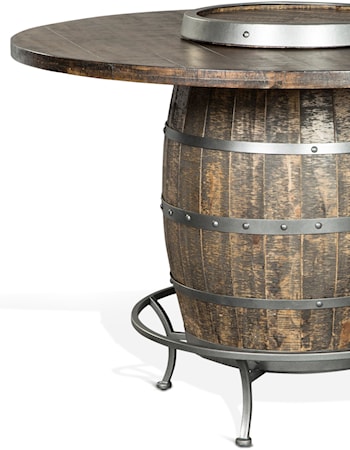 Round Counter Height Pub Table