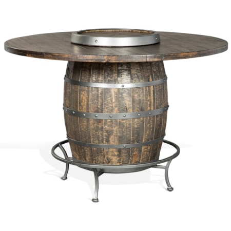 Round Counter Height Pub Table