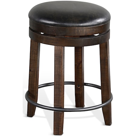 Backless Swivel Stool