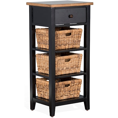 Casual Storage Rack with Baskets