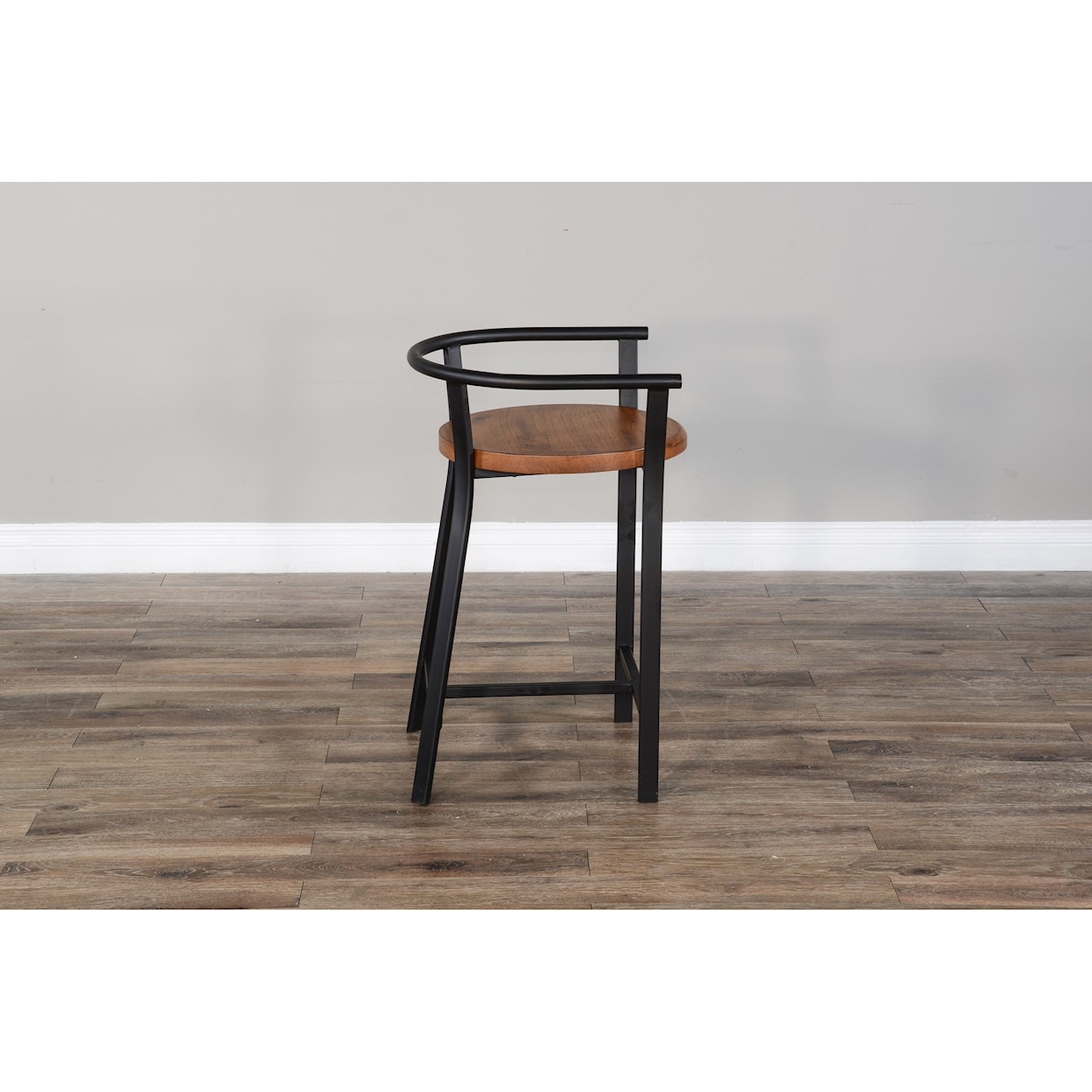 Sunny Designs Metro Flex 24"H Barstool, Wood Seat