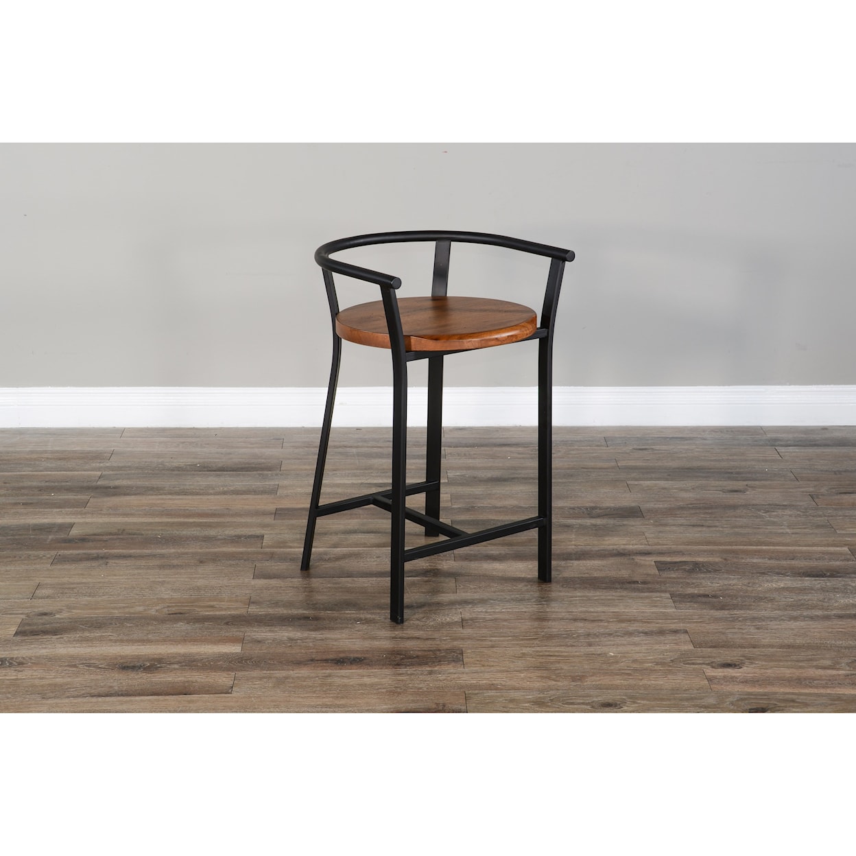 Sunny Designs Metro Flex 24"H Barstool, Wood Seat