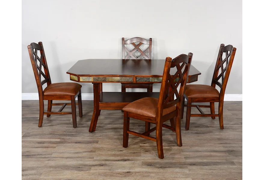 Santa Fe 2 Dining Table and Chair Set  by Sunny Designs at Sparks HomeStore