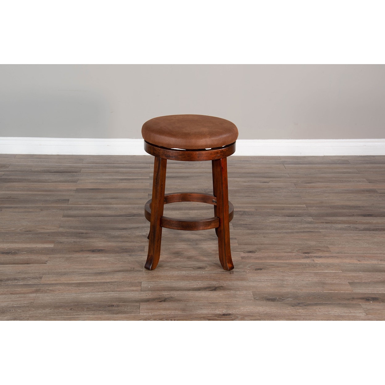 Sunny Designs Santa Fe 2 24"H Swivel Stool, Cushion Seat