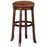 30"H Swivel Stool, Cushion Seat