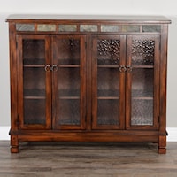 Bookcase with 4 Glass Doors