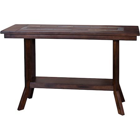 Sofa Table with Natural Slate Inlay