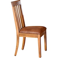Slatback Chair with Cushion Seat