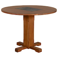 Drop Leaf Table with Slate Tiles
