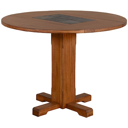 Drop Leaf Table with Slate Tiles