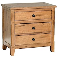 Night Stand with 3 Drawers