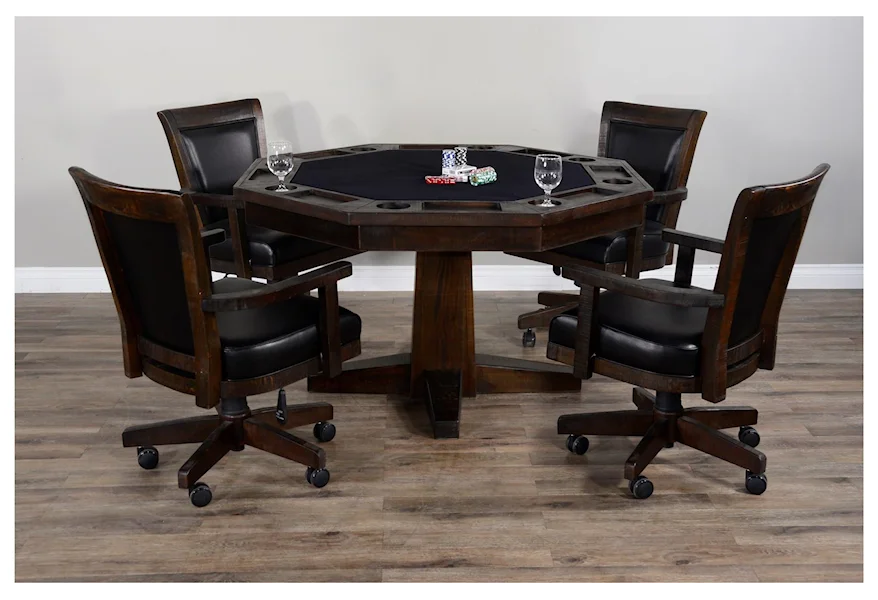 Thatcher Thatcher 5-Piece Game Table Set by Sunny Designs at Morris Home