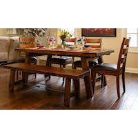 5-Piece Dining Set includes Table and 4 Side Chairs