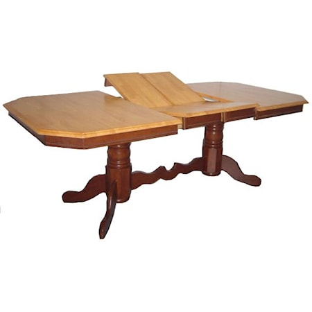 Double Pedestal Dining Table