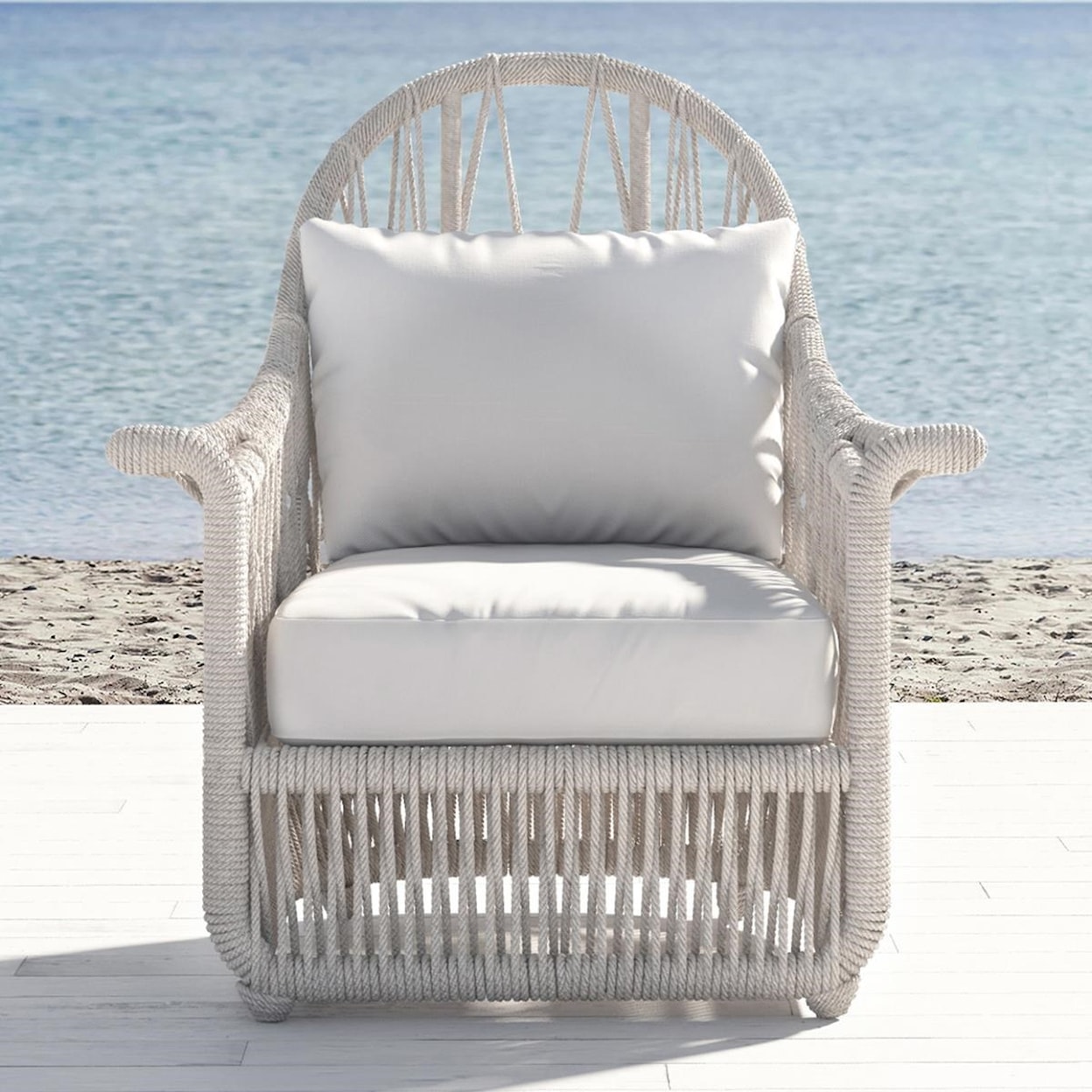 Sunset West Dana Rope Wing Chair