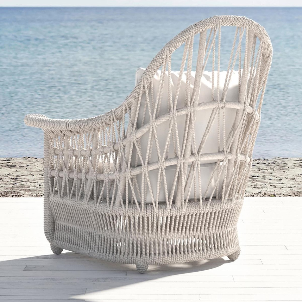 Sunset West Dana Rope Wing Chair