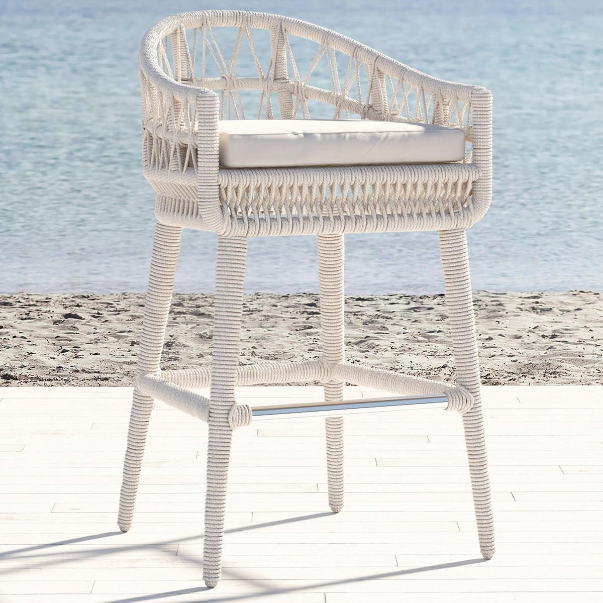 Sunset West Dana Rope Barstool