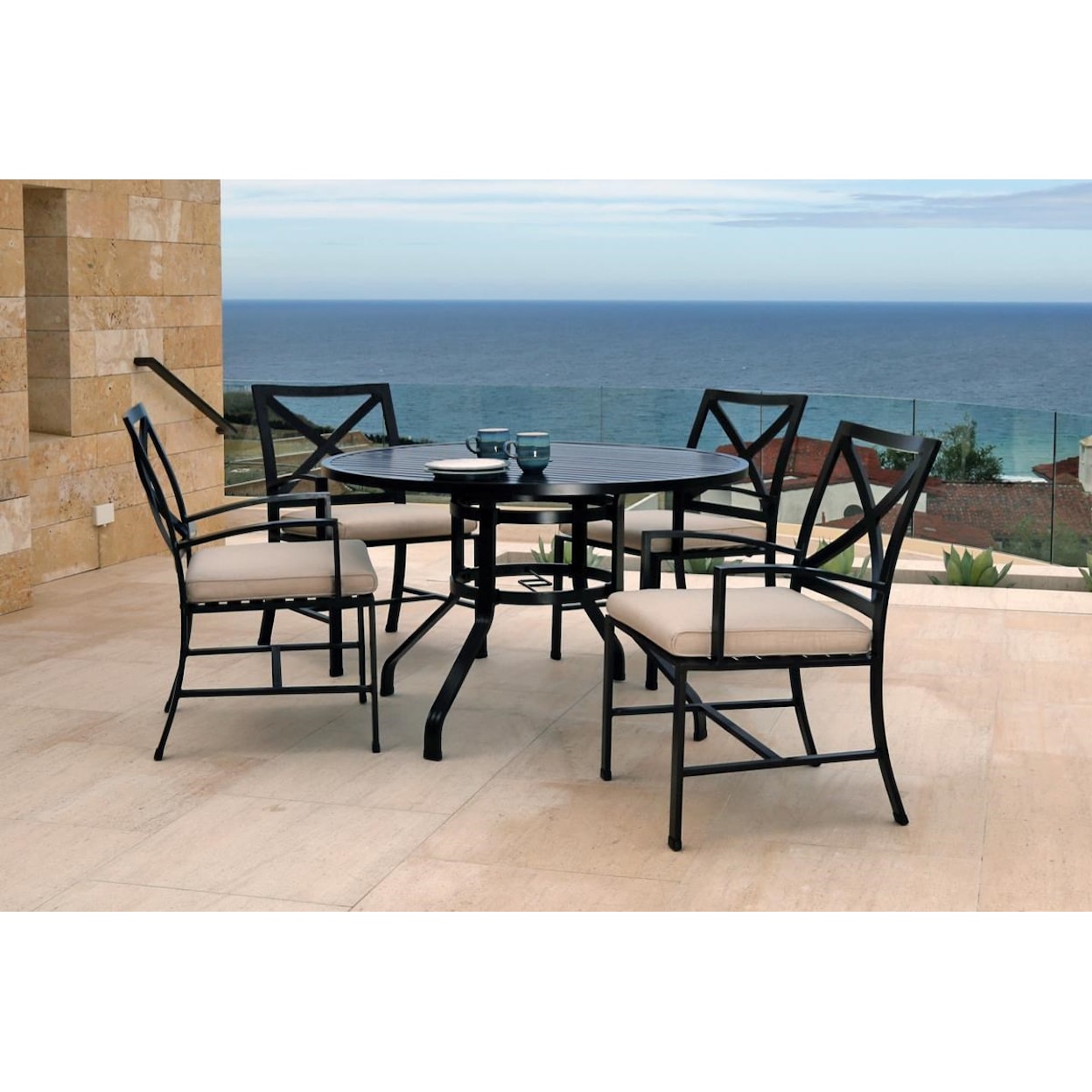 Sunset West La Jolla 5 Piece Outdoor Dining Set