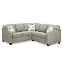 Sectional Sofa with Curved Arms