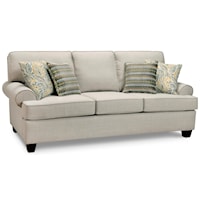 Casual Rolled Arm Sofa