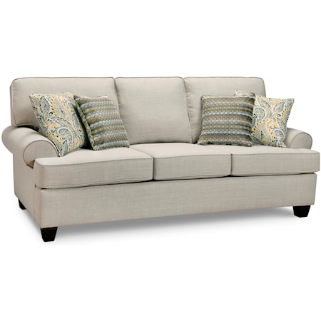 Casual Rolled Arm Sofa