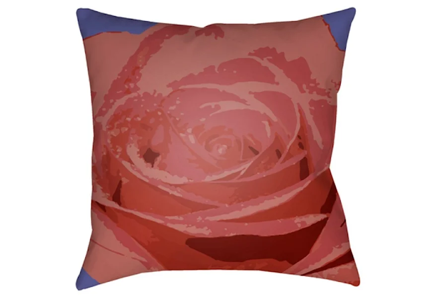 Abstract Floral Pillow by Surya at Factory Direct Furniture