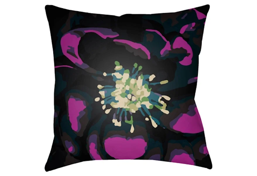 Abstract Floral Pillow by Surya at Corner Furniture