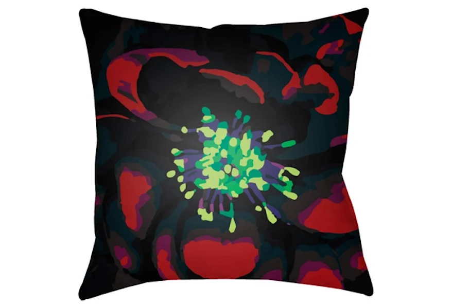 Abstract Floral Pillow by Surya at Dream Home Interiors