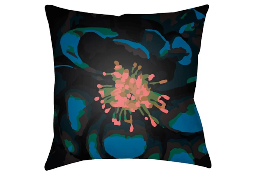 Abstract Floral Pillow by Surya at Del Sol Furniture