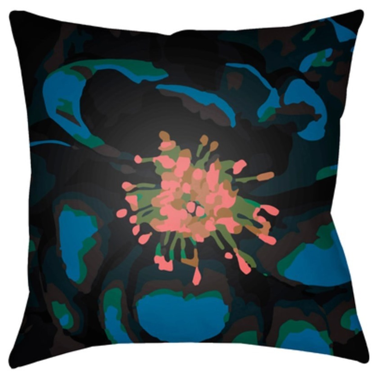 Surya Abstract Floral Pillow