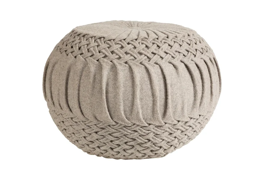 Alana 18 x 18 x 14 Cube Pouf by Surya at Jacksonville Furniture Mart