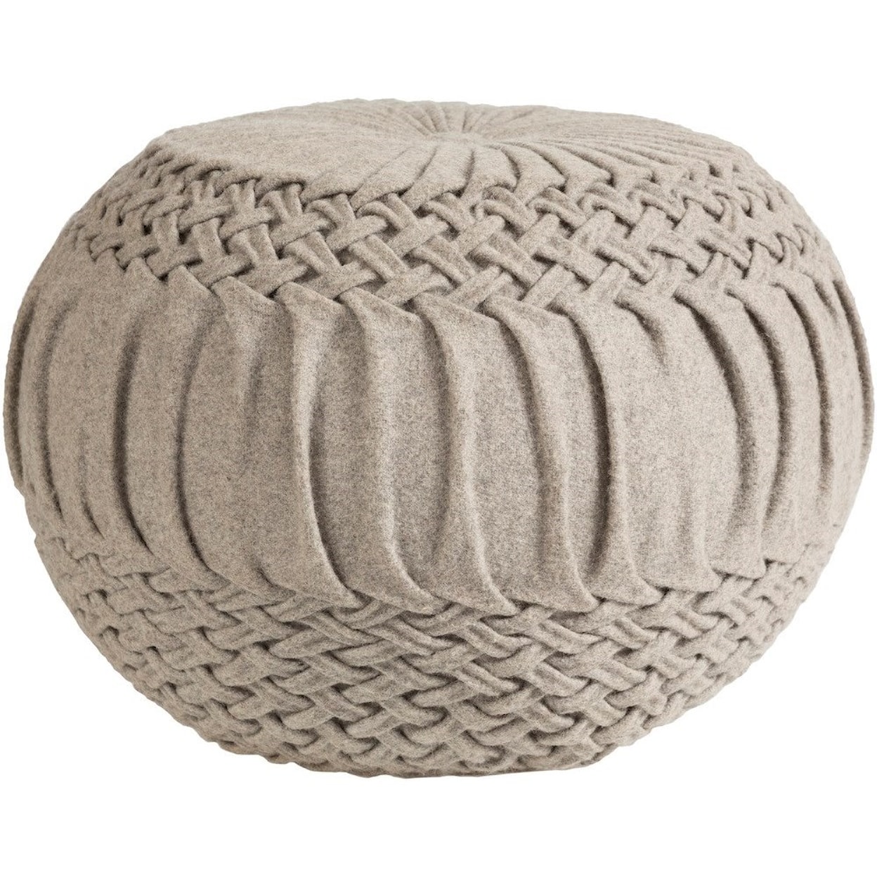 Surya Alana 18 x 18 x 14 Cube Pouf