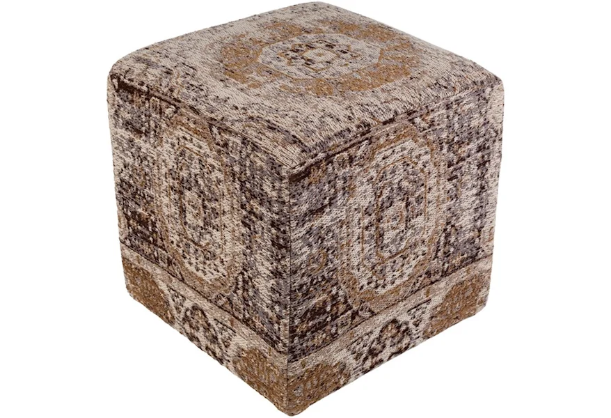 Amsterdam Cube Pouf by Surya at Jacksonville Furniture Mart