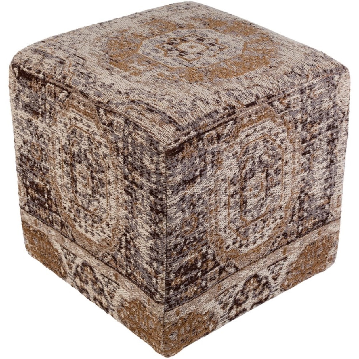 Surya Amsterdam Cube Pouf