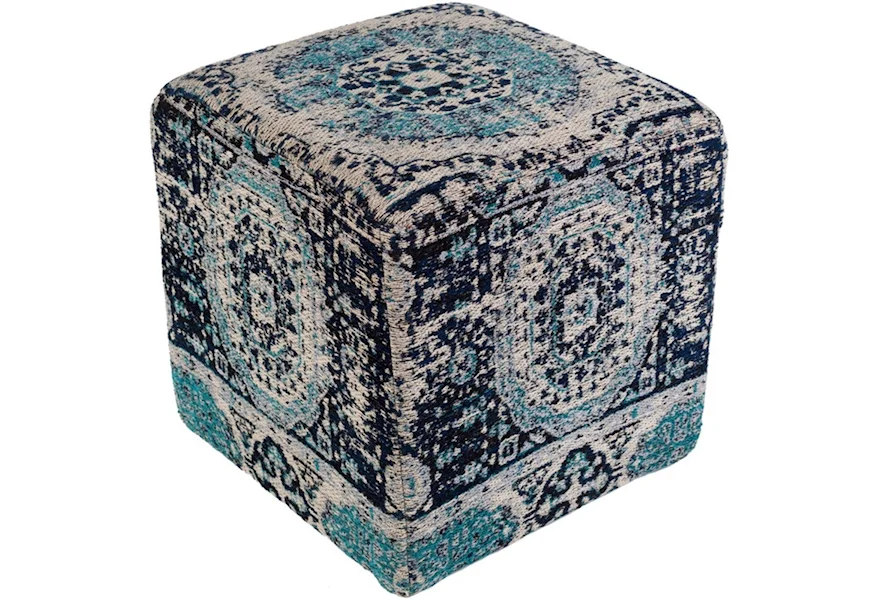 Amsterdam Cube Pouf by Surya at Jacksonville Furniture Mart