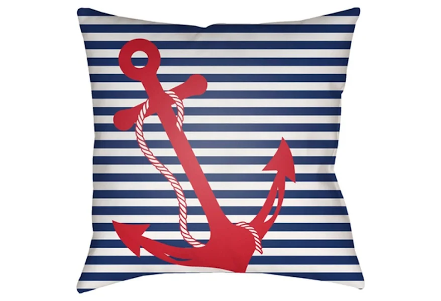 Anchor Pillow by Surya at Wayside Furniture & Mattress