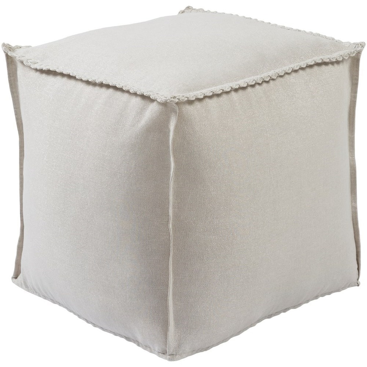 Surya Audrey 18 x 18 x 18 Cube Pouf