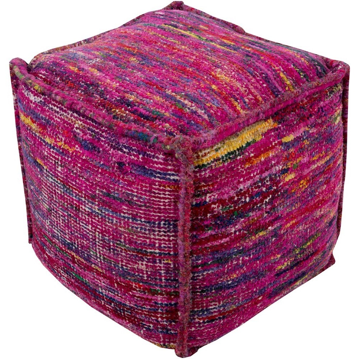 Surya Bazaar 18 x 18 x 18 Cube Pouf