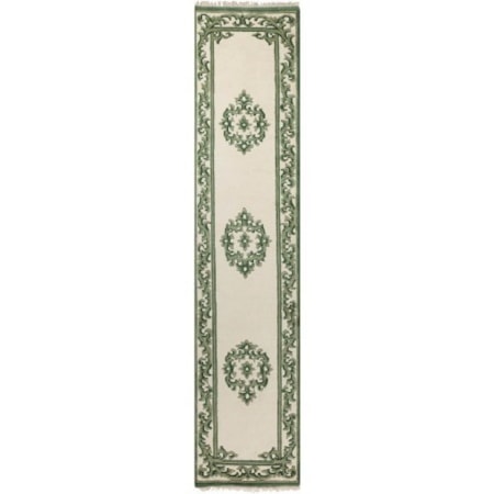 GREEN 3' x 5' Oval Rug