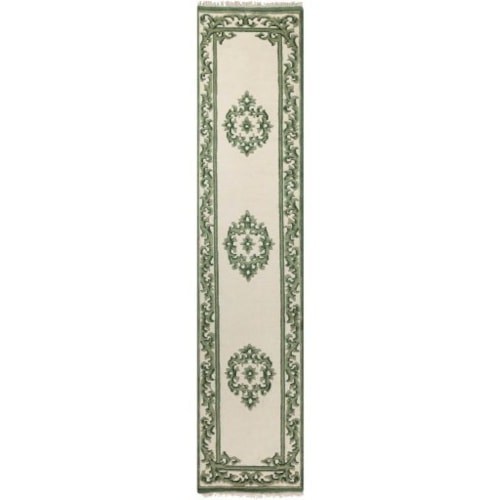 GREEN 3' x 5' Oval Rug